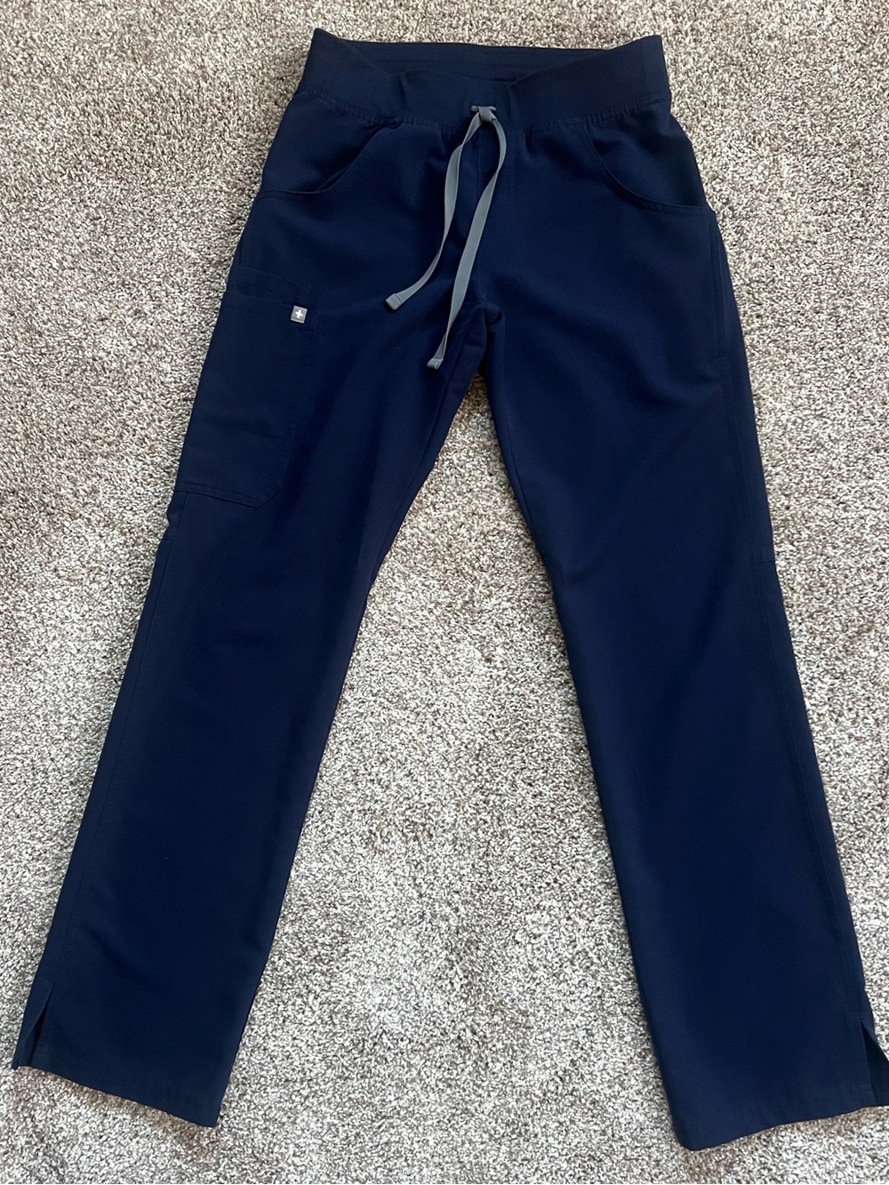 Figs XS Kade Cargo Scrub Pants Navy Regular Inseam